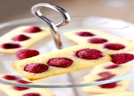 Financiers aux framboises