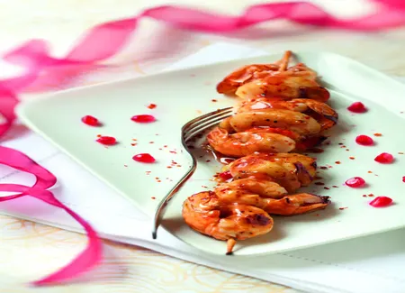 Brochettes de langoustines et saint-jacques