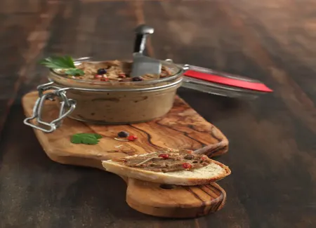 Pâté de lapin au cognac (stérilisation en bocaux)