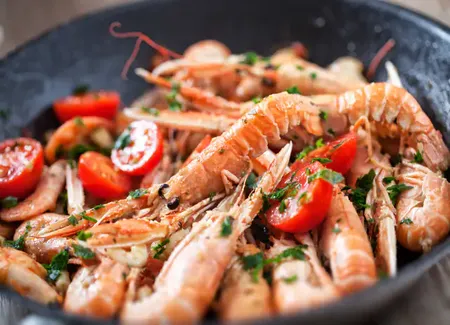 Poêlée de langoustines