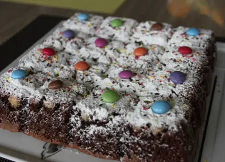 Gateau choco-smarties