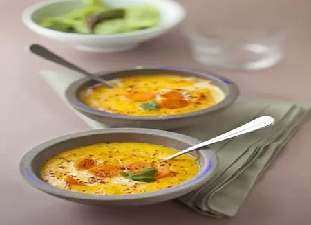 Soupe aux carottes et à la coriandre