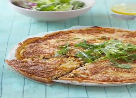 Quiche soufflée au tofu