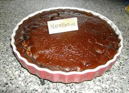 Clafoutis banane chocolat (par darling)