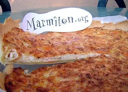 Tarte brousse et surimi de crabe