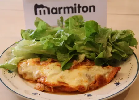 Escalope de dinde, bacon et mozzarella