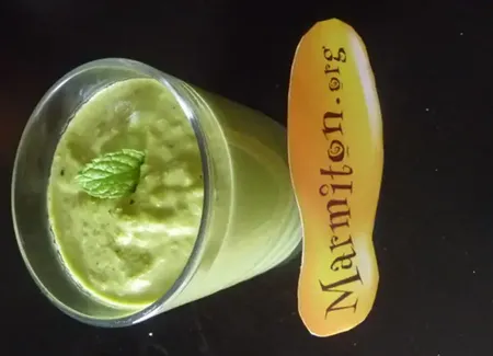 Verrine de petit pois à la menthe