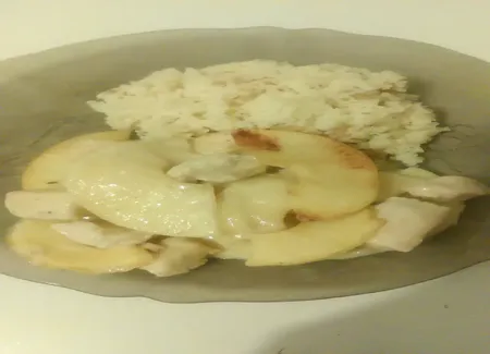 Poulet aux pommes