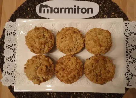 Muffins aux pommes façon crumble