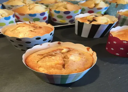 Muffins pomme, banane, chocolat...