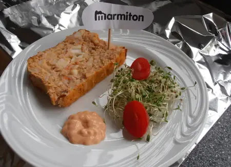 Terrine de thon au riz et sauce cocktail
