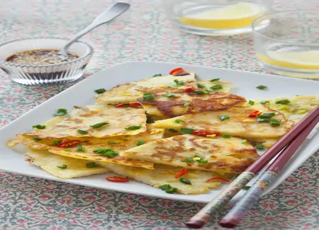 Crêpes coréennes au poireau de nadine (12ème rencontre marmiton)