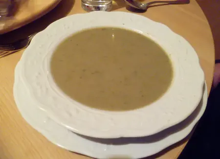 Soupe à la salade verte