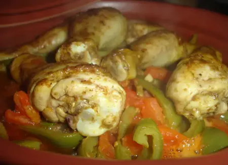 Poulet au citron confit et ses légumes