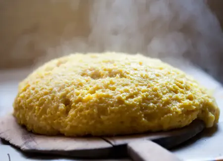 Polenta (cuisson avec du lait)