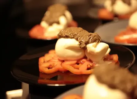 Mozzarella burrata à la crème de truffe