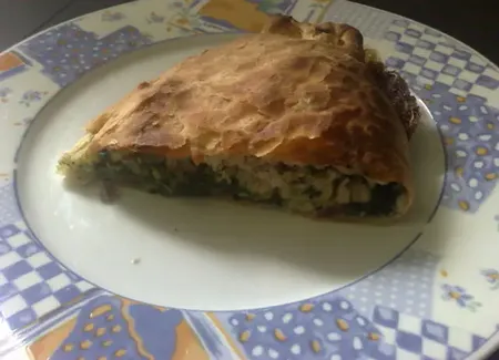 Feuilleté de colin au chèvre et épinards