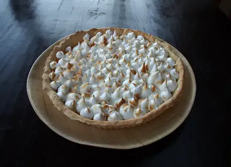 Tarte à l'orange meringuée