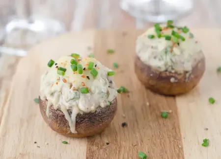 Champignons farcis végétariens