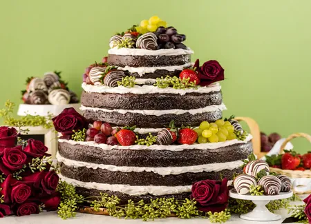 Gâteau à étages vanille chocolat
