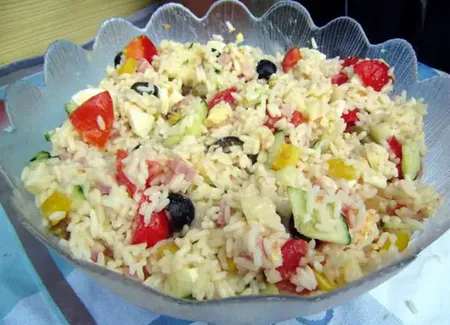 Salade de l'été de benjanna (riz)