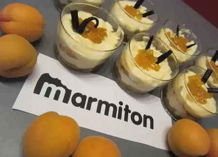 Verrines abricots miel-vanille et mascarpone