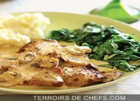 Côte de veau à la normande