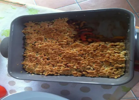 Crumble aux poivrons