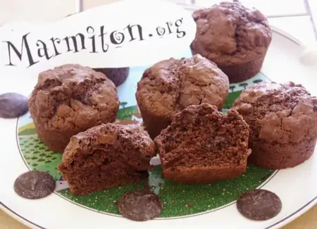 Mini muffins double-chocolat