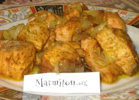 Saumon mariné à l'indienne