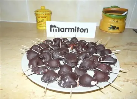 Guimauve en coeur enrobée de chocolat