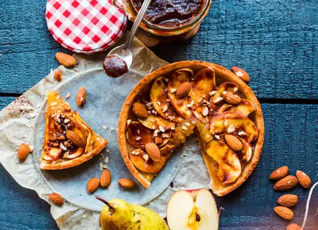 Tarte de noël aux fruits secs