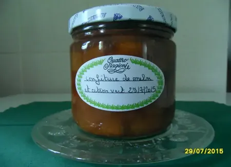 Confiture de melon au citron vert