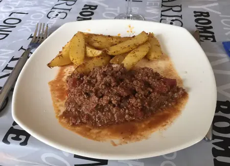 Boeuf haché au curry simple
