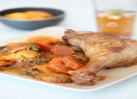 Tajine aux cuisses de canard