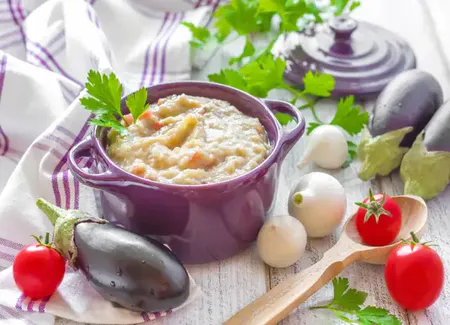 Purée d'aubergine minceur