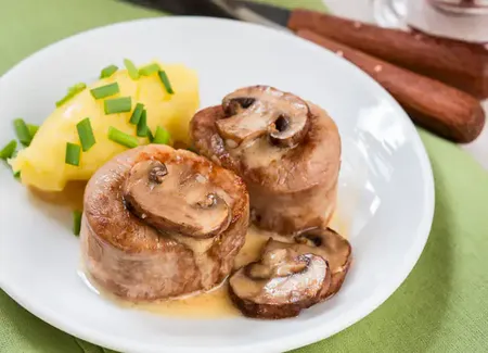 Grenadins de veau aux cèpes