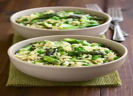 Risotto aux légumes de printemps