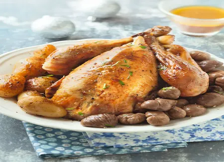 Chapon au miel de truffe à la cocotte minute