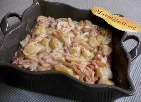 Pommes de terre rôties à la cancoillotte