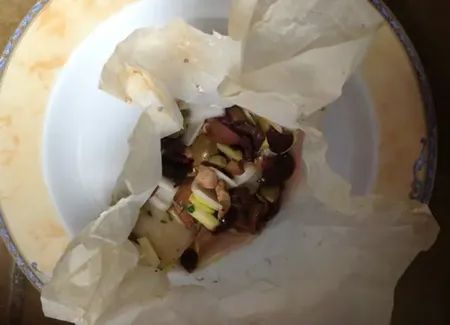 Filets de flétan en papillote