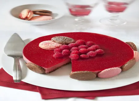 Bavarois framboise-chocolat