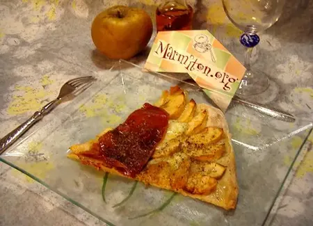 Pizza aux pommes