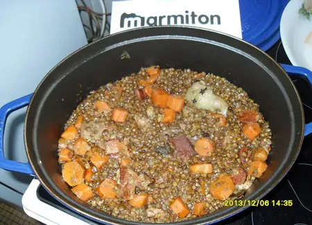 Echine de porc aux lentilles