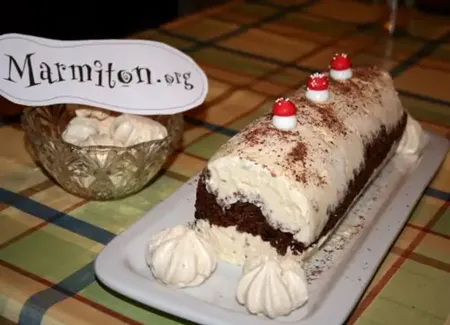 Bûche glacée aux cookies