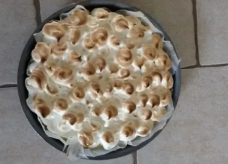 Gâteau meringué glacé