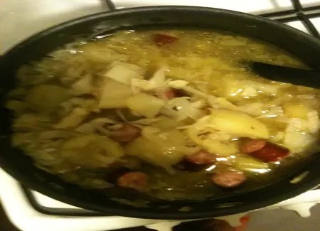 Soupe paysanne au chou