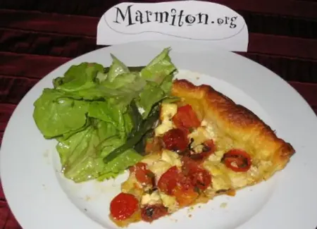 Délicieuse tarte feuilletée au chèvre