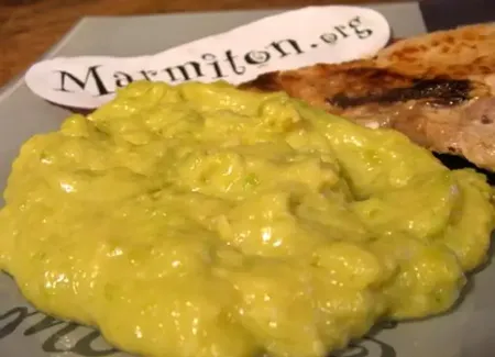 Purée de courgettes au comté