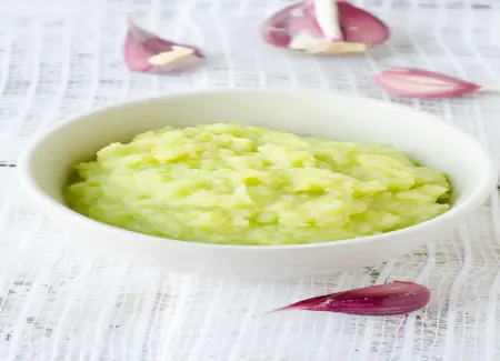 Purée de courgette